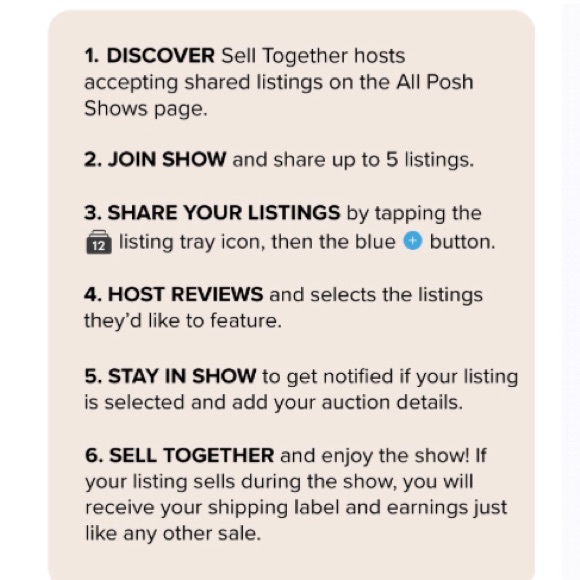 POSH LIVE LISTING! LIKE THIS LISTING TO GET NOTIFIED WHEN I GO LIVE 💝💝💝 - Picture 4 of 14